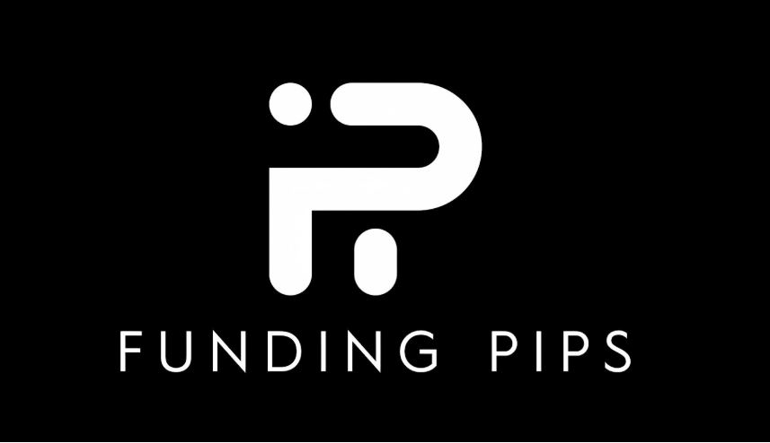 Funding Pips logo, featured among the largest prop trading firms supporting funded trader growth.