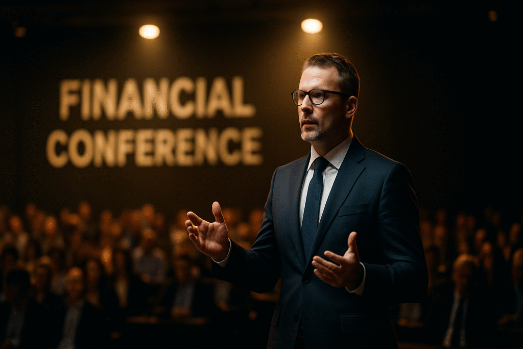 Financial conference keynote spotlighting strategies of the richest forex traders.