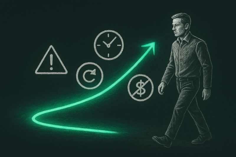 Man analysing forex risks and growth to understand is forex trading halal.